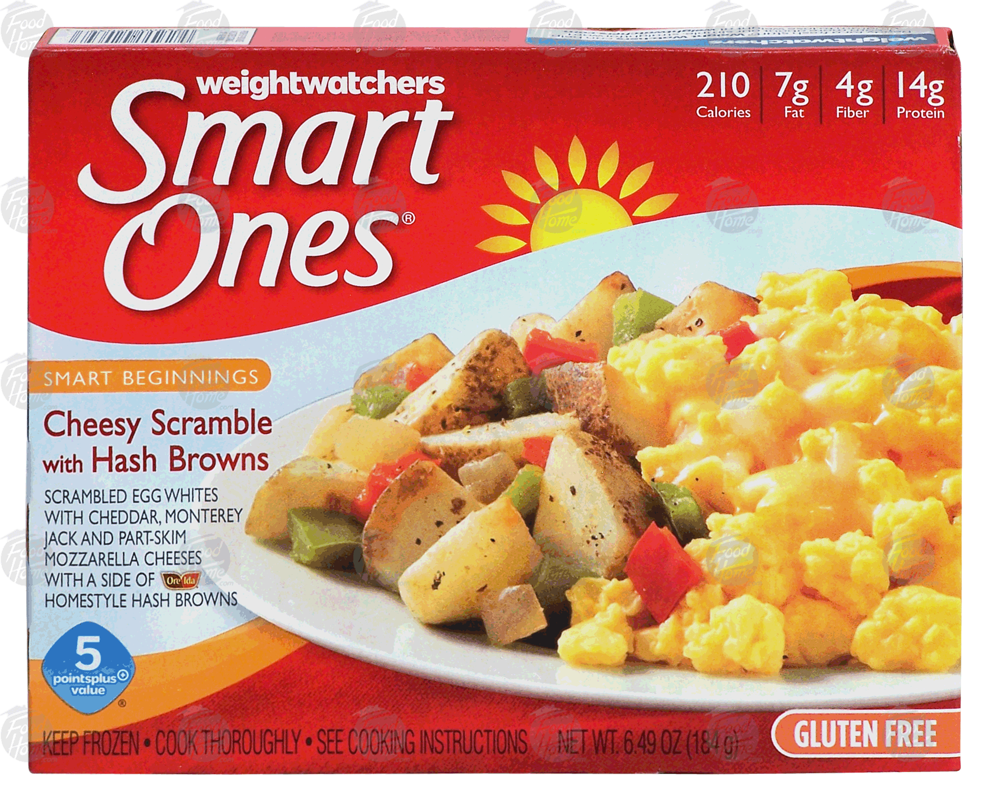 Weight Watchers Smart Ones cheesy scramble with hash browns, gluten free Full-Size Picture